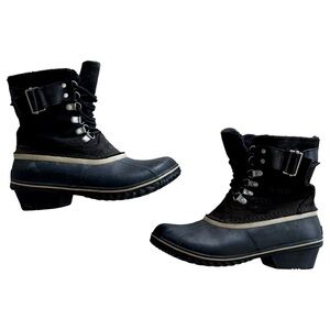 Women's Black Sorel Ankle Boots